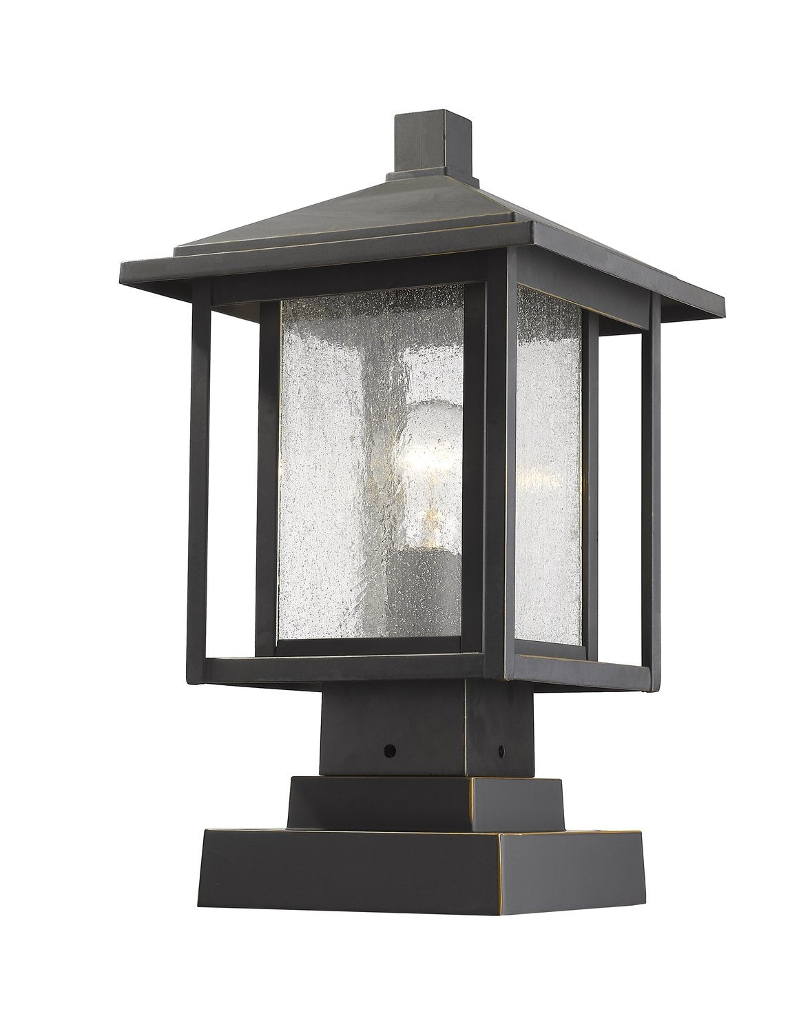 Z-LITE ASPEN OUTDOOR PIER MOUNTED FIXTURE | 554PHMS-SQPM-ORB - Post