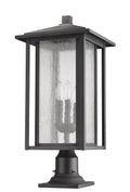 Z-LITE ASPEN OUTDOOR PIER MOUNTED FIXTURE | 554PHXLR-533PM-BK - Post
