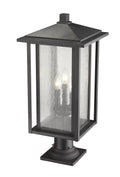 Z-LITE ASPEN OUTDOOR PIER MOUNTED FIXTURE | 554PHXLR-533PM-BK - Post