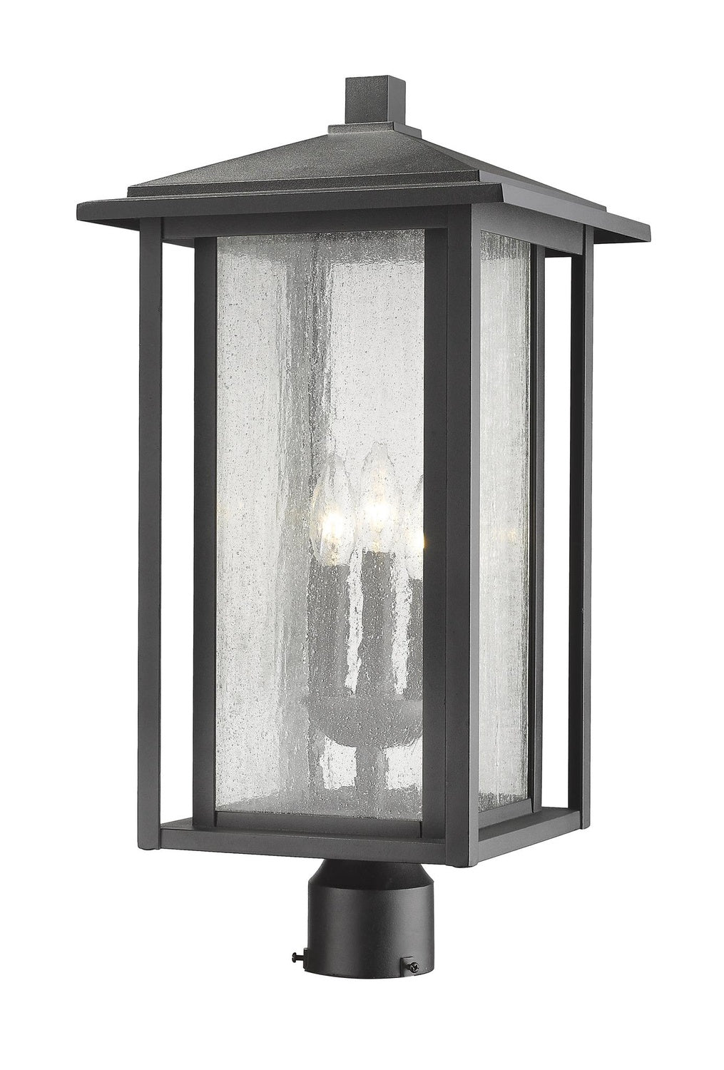 Z-LITE ASPEN OUTDOOR POST MOUNT FIXTURE | 554PHXLR-BK - Post