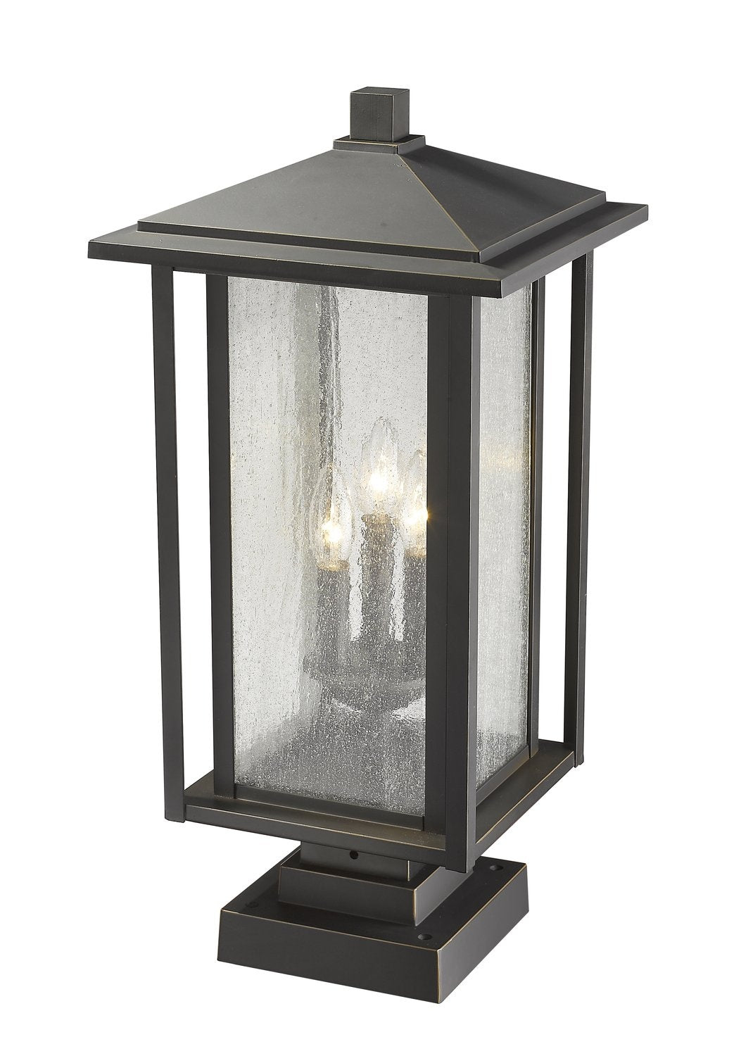 Z-LITE ASPEN OUTDOOR PIER MOUNTED FIXTURE | 554PHXLS-SQPM-ORB - Post