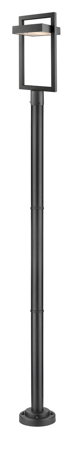 Z-LITE LUTTREL OUTDOOR POST MOUNTED FIXTURE | 566PHBR-567P-BK-LED - Post