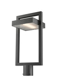 Z-LITE LUTTREL OUTDOOR POST MOUNT FIXTURE (566PHBR) | 566PHBR-BK-LED - Post