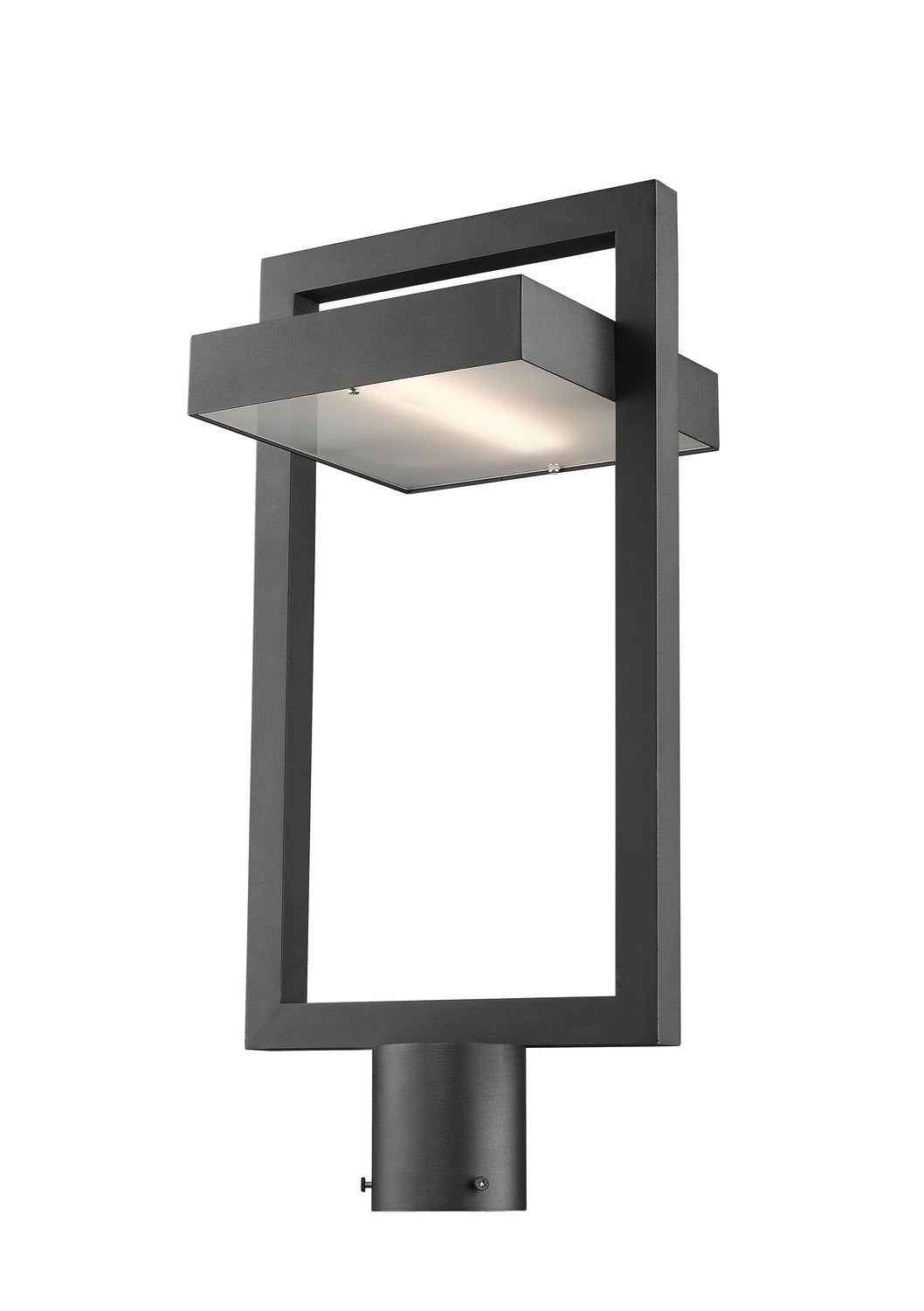 Z-LITE LUTTREL OUTDOOR POST MOUNT FIXTURE (566PHBR) | 566PHBR-BK-LED - Post