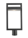 Z-LITE LUTTREL OUTDOOR POST MOUNT FIXTURE (566PHBR) | 566PHBR-BK-LED - Post