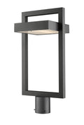 Z-LITE LUTTREL OUTDOOR POST MOUNT FIXTURE (566PHBR) | 566PHBR-BK-LED - Post