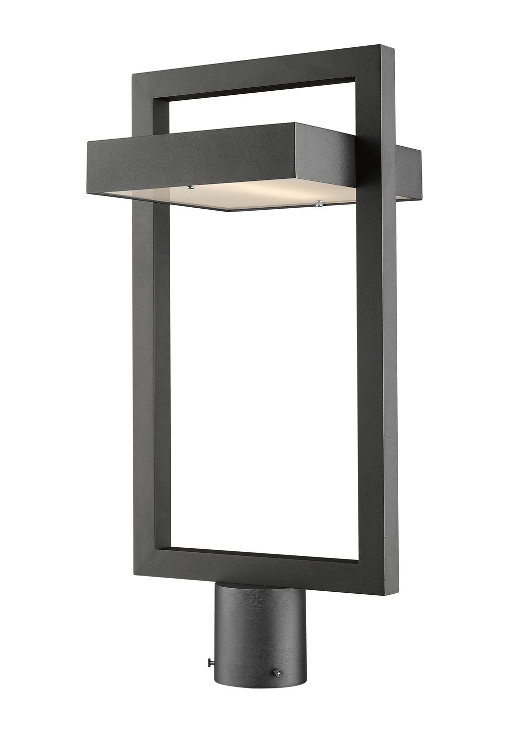 Z-LITE LUTTREL OUTDOOR POST MOUNT FIXTURE (566PHBR) | 566PHBR-BK-LED - Post