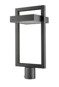 Z-LITE LUTTREL OUTDOOR POST MOUNT FIXTURE (566PHBR) | 566PHBR-BK-LED - Post