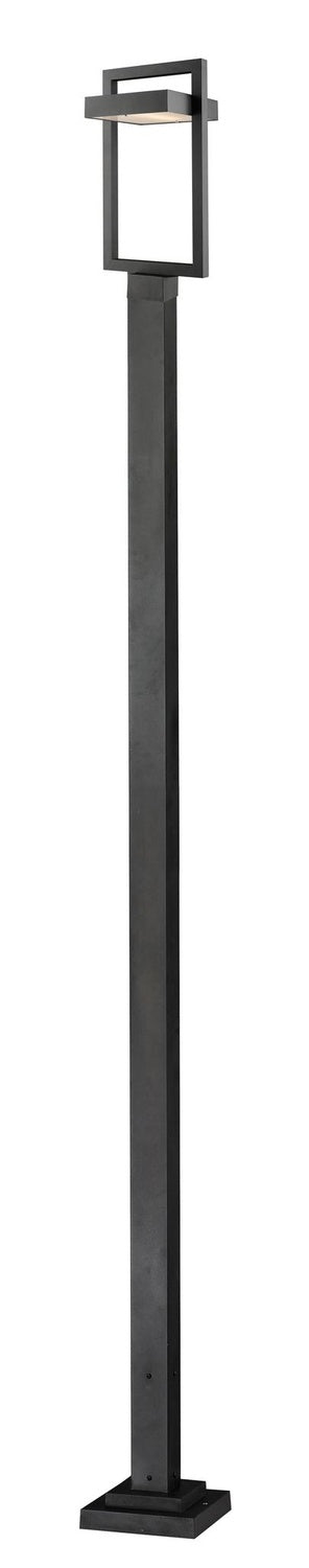 Z-LITE LUTTREL OUTDOOR POST MOUNTED FIXTURE | 566PHBS-536P-BK-LED - Post