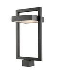 Z-LITE LUTTREL OUTDOOR POST MOUNT FIXTURE (566PHBS) | 566PHBS-BK-LED - Post