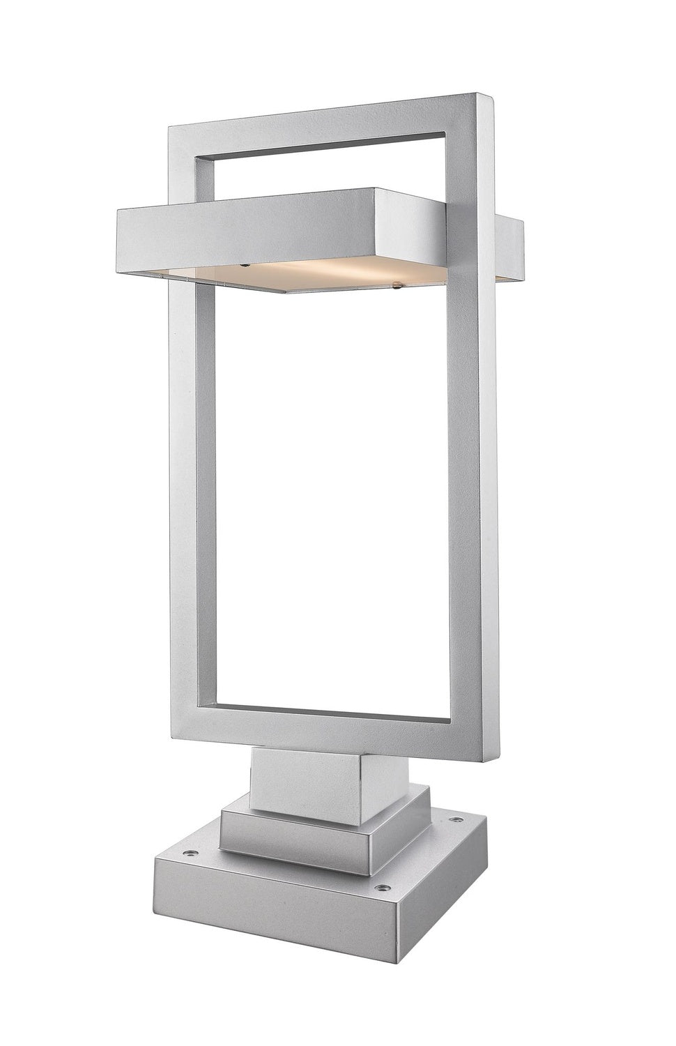 Z-LITE LUTTREL OUTDOOR PIER MOUNTED FIXTURE (566PHBS) | 566PHBS-SQPM-SL-LED - Post
