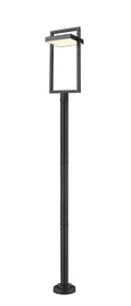 Z-LITE LUTTREL OUTDOOR POST MOUNTED FIXTURE | 566PHXLR-567P-BK-LED - Post