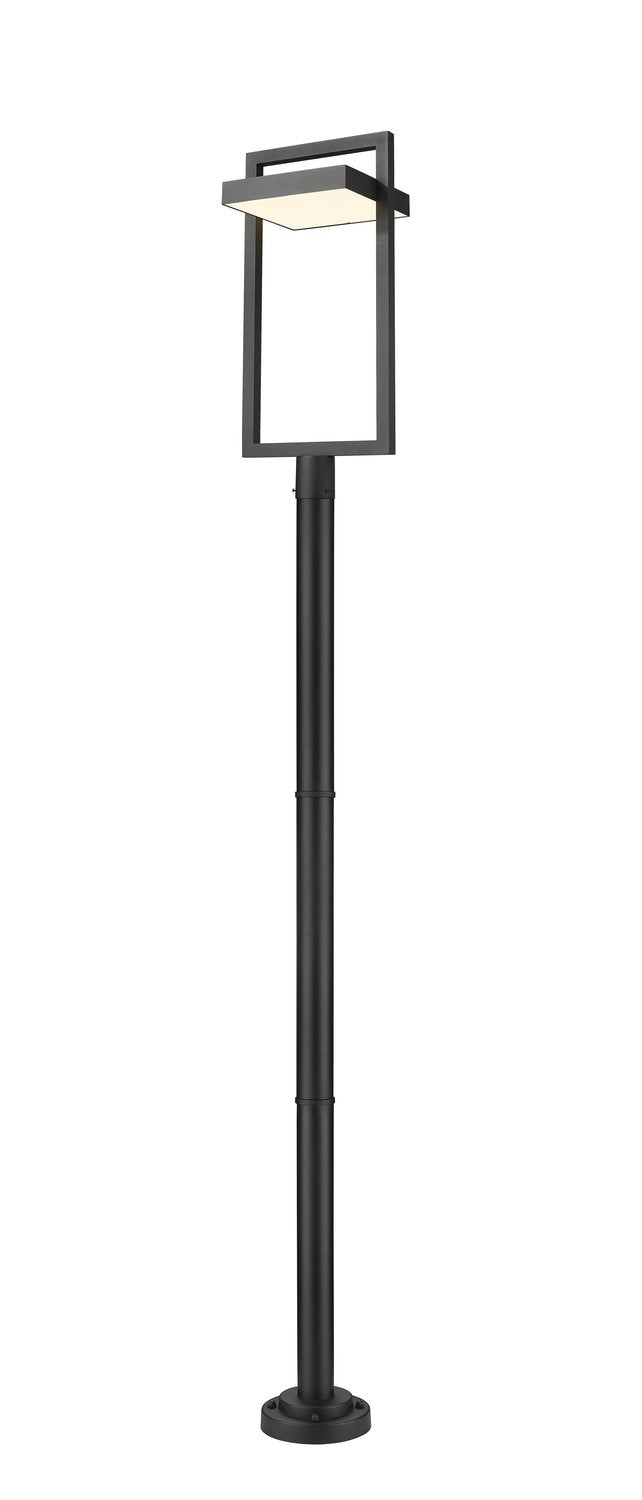 Z-LITE LUTTREL OUTDOOR POST MOUNTED FIXTURE | 566PHXLR-567P-BK-LED - Post