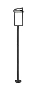 Z-LITE LUTTREL OUTDOOR POST MOUNTED FIXTURE | 566PHXLR-567P-BK-LED - Post