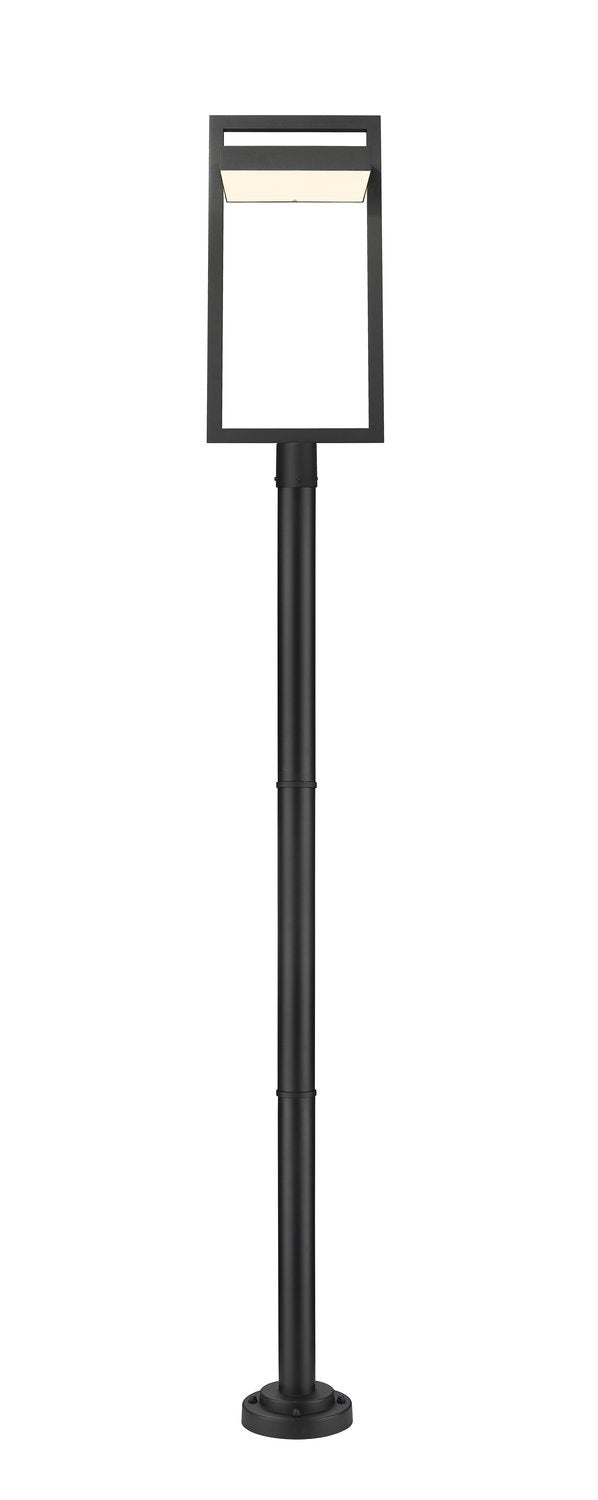 Z-LITE LUTTREL OUTDOOR POST MOUNTED FIXTURE | 566PHXLR-567P-BK-LED - Post