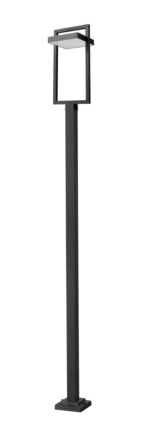 Z-LITE LUTTREL OUTDOOR POST MOUNTED FIXTURE | 566PHXLS-536P-BK-LED - Post