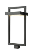 Z-LITE LUTTREL OUTDOOR POST MOUNT FIXTURE (566PHXLR) | 566PHXLS-BK-LED - Post