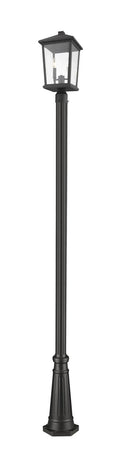 Z-LITE BEACON 2 LIGHT OUTDOOR POST MOUNTED FIXTURE | 568PHBR-519P-BK - Post