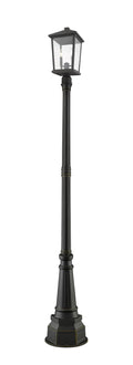 Z-LITE BEACON 2 LIGHT OUTDOOR POST MOUNTED FIXTURE | 568PHBR-564P-ORB - Post