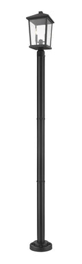 Z-LITE BEACON 2 LIGHT OUTDOOR POST MOUNTED FIXTURE | 568PHBR-567P-BK - Post