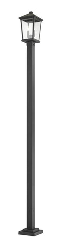 Z-LITE BEACON 2 LIGHT OUTDOOR POST MOUNTED FIXTURE | 568PHBS-536P-BK - Post
