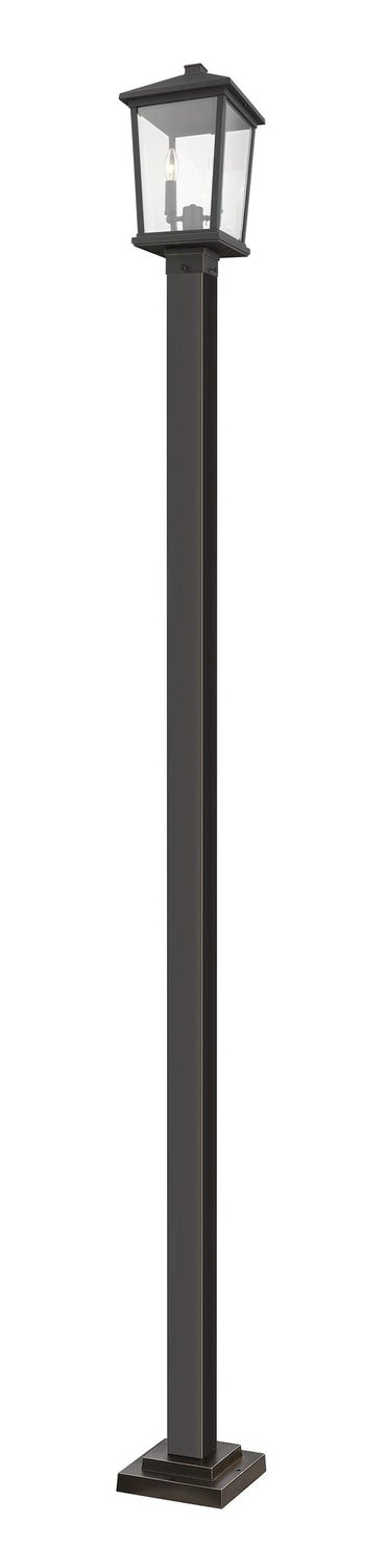 Z-LITE BEACON 2 LIGHT OUTDOOR POST MOUNTED FIXTURE | 568PHBS-536P-ORB - Post