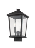 Z-LITE BEACON 2 LIGHT OUTDOOR POST MOUNT FIXTURE | 568PHBS-BK - Post