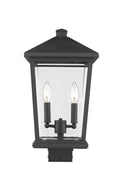 Z-LITE BEACON 2 LIGHT OUTDOOR POST MOUNT FIXTURE | 568PHBS-BK - Post