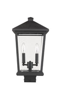 Z-LITE BEACON 2 LIGHT OUTDOOR POST MOUNT FIXTURE | 568PHBS-BK - Post