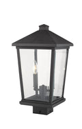 Z-LITE BEACON 2 LIGHT OUTDOOR POST MOUNT FIXTURE | 568PHBS-BK - Post