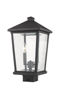 Z-LITE BEACON 2 LIGHT OUTDOOR POST MOUNT FIXTURE | 568PHBS-BK - Post