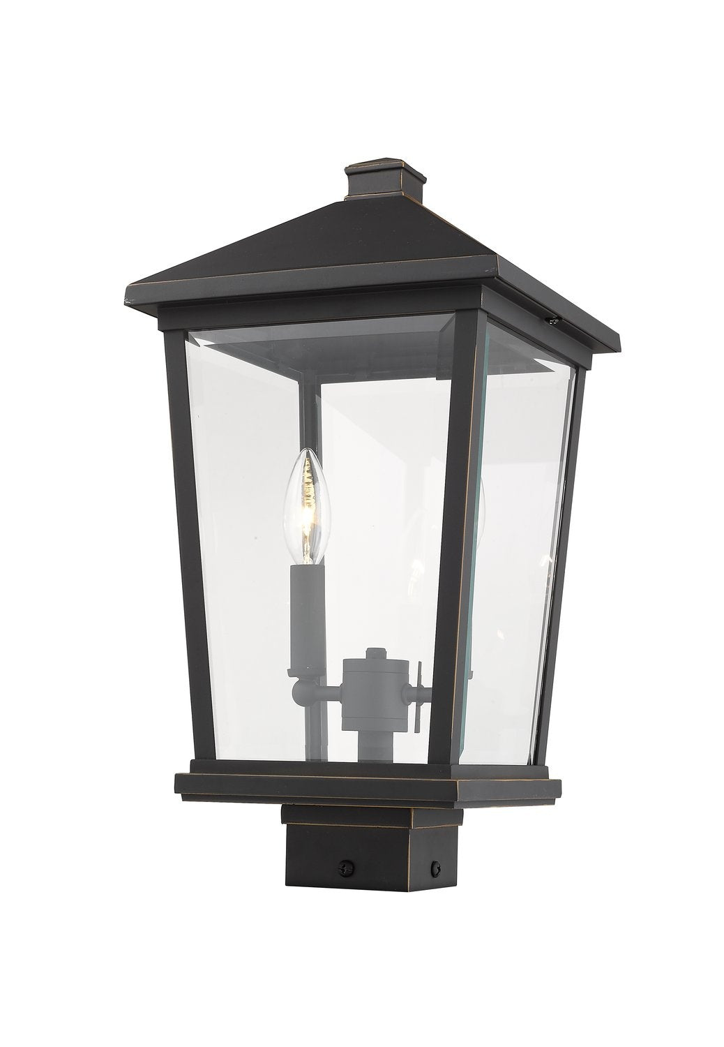 Z-LITE BEACON 2 LIGHT OUTDOOR POST MOUNT FIXTURE | 568PHBS-ORB - Post