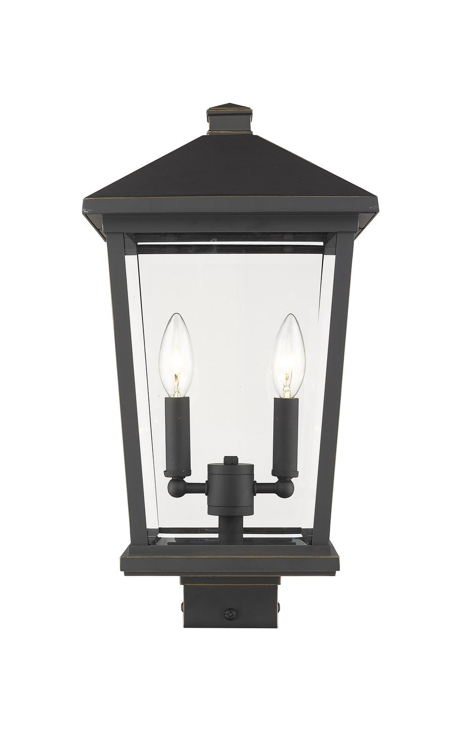 Z-LITE BEACON 2 LIGHT OUTDOOR POST MOUNT FIXTURE | 568PHBS-ORB - Post