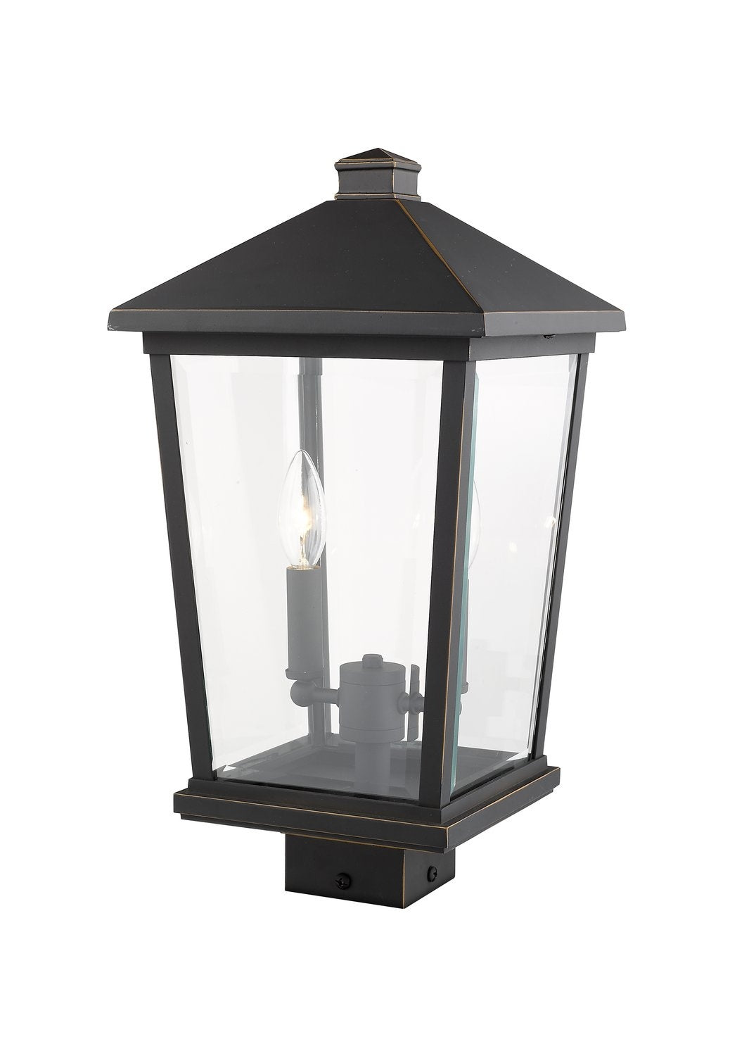 Z-LITE BEACON 2 LIGHT OUTDOOR POST MOUNT FIXTURE | 568PHBS-ORB - Post
