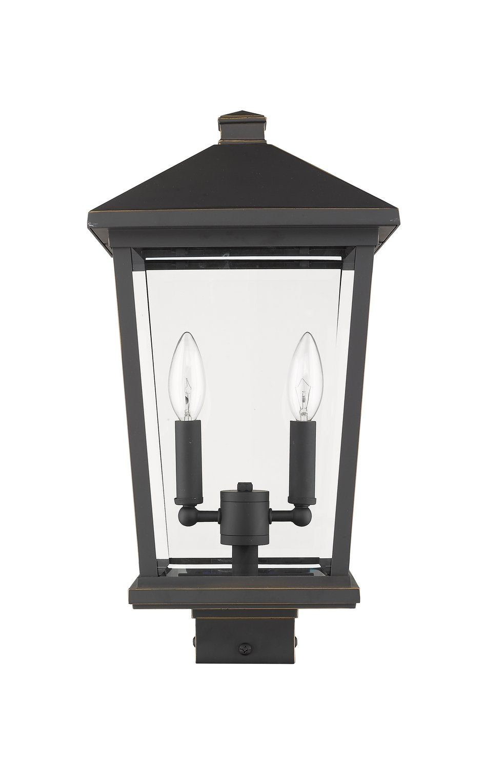Z-LITE BEACON 2 LIGHT OUTDOOR POST MOUNT FIXTURE | 568PHBS-ORB - Post
