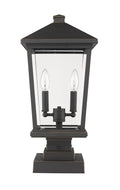 Z-LITE BEACON 2 LIGHT OUTDOOR PIER MOUNTED FIXTURE | 568PHBS-SQPM-ORB - Post