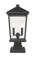 Z-LITE BEACON 2 LIGHT OUTDOOR PIER MOUNTED FIXTURE | 568PHBS-SQPM-ORB - Post