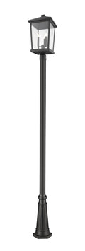 Z-LITE BEACON 3 LIGHT OUTDOOR POST MOUNTED FIXTURE | 568PHXLR-519P-BK - Post