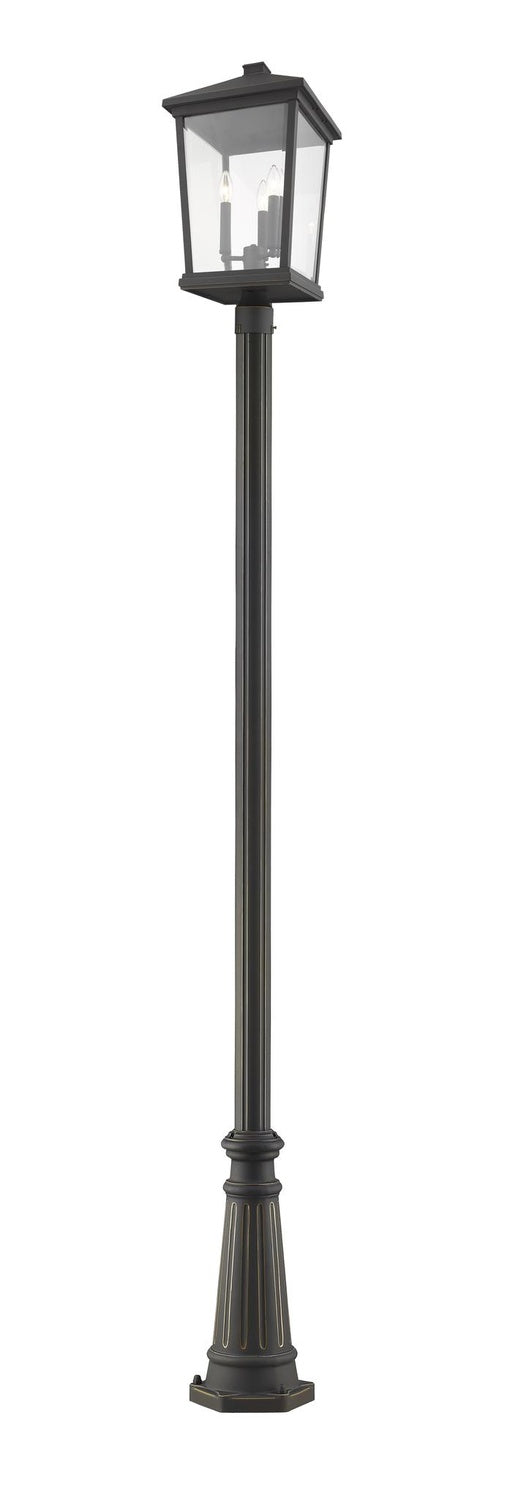 Z-LITE BEACON 3 LIGHT OUTDOOR POST MOUNTED FIXTURE | 568PHXLR-519P-ORB - Post