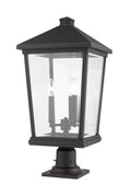 Z-LITE BEACON 3 LIGHT OUTDOOR PIER MOUNTED FIXTURE | 568PHXLR-533PM-ORB - Post