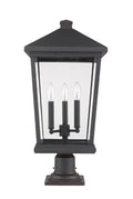 Z-LITE BEACON 3 LIGHT OUTDOOR PIER MOUNTED FIXTURE | 568PHXLR-533PM-ORB - Post