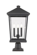 Z-LITE BEACON 3 LIGHT OUTDOOR PIER MOUNTED FIXTURE | 568PHXLR-533PM-ORB - Post