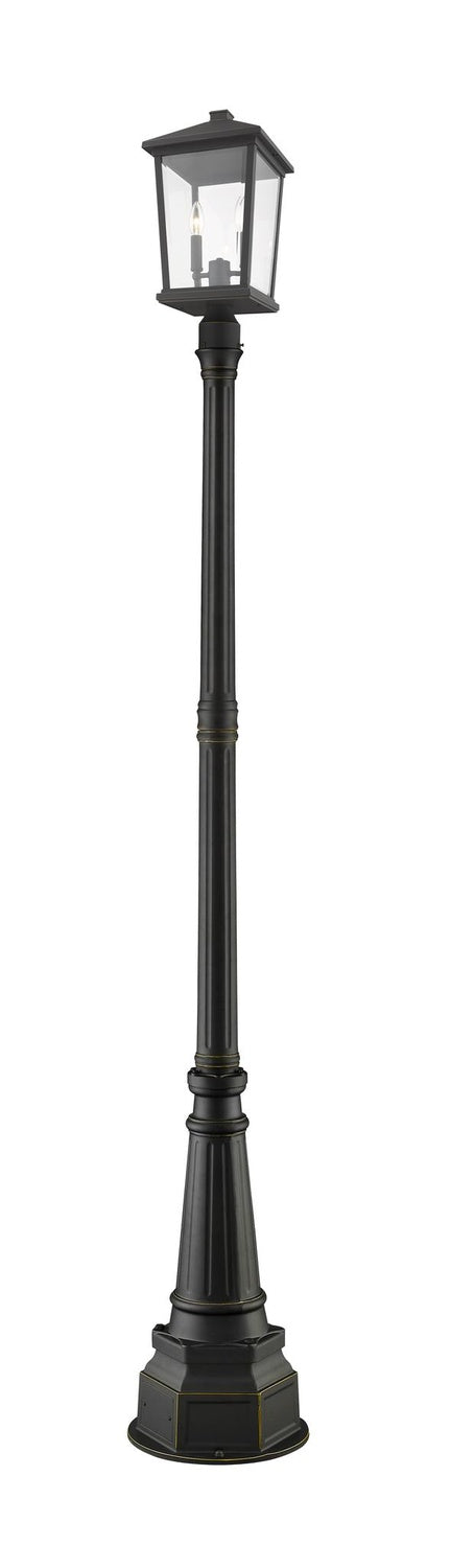 Z-LITE BEACON 3 LIGHT OUTDOOR POST MOUNTED FIXTURE | 568PHXLR-564P-ORB - Post