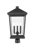 Z-LITE BEACON 3 LIGHT OUTDOOR POST MOUNT FIXTURE | 568PHXLR-BK - Post