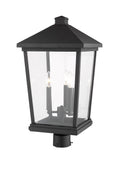 Z-LITE BEACON 3 LIGHT OUTDOOR POST MOUNT FIXTURE | 568PHXLR-BK - Post
