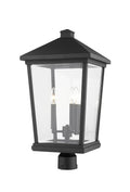 Z-LITE BEACON 3 LIGHT OUTDOOR POST MOUNT FIXTURE | 568PHXLR-BK - Post