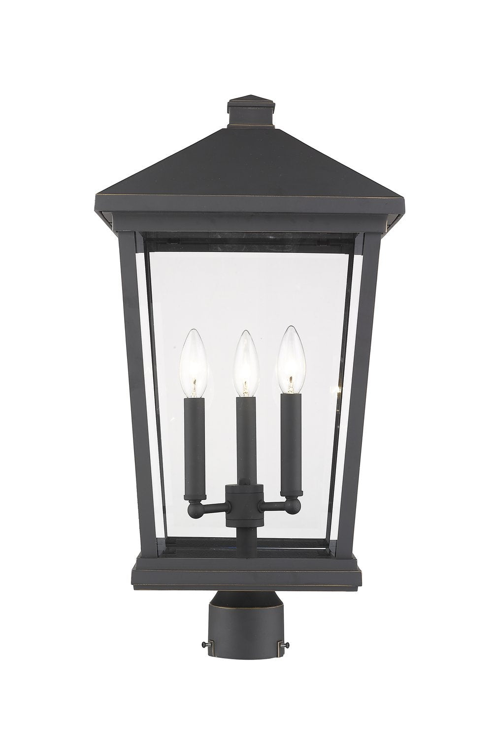 Z-LITE BEACON 3 LIGHT OUTDOOR POST MOUNT FIXTURE | 568PHXLR-ORB - Post