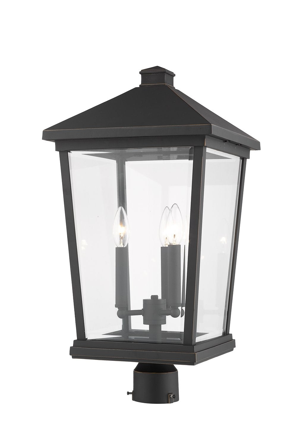 Z-LITE BEACON 3 LIGHT OUTDOOR POST MOUNT FIXTURE | 568PHXLR-ORB - Post