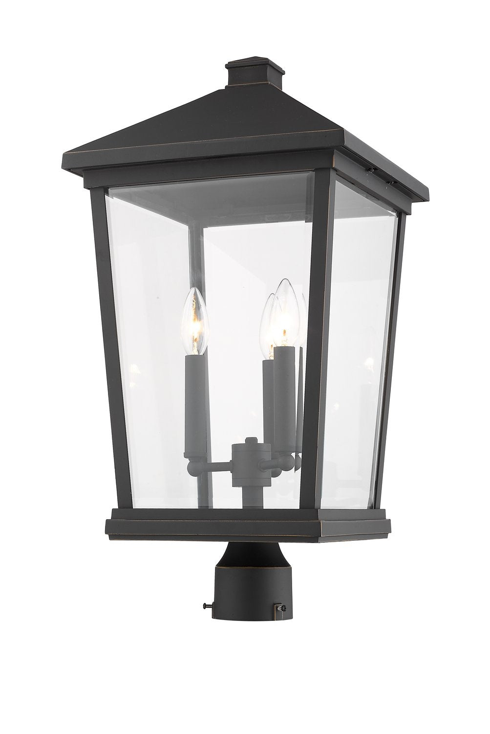 Z-LITE BEACON 3 LIGHT OUTDOOR POST MOUNT FIXTURE | 568PHXLR-ORB - Post