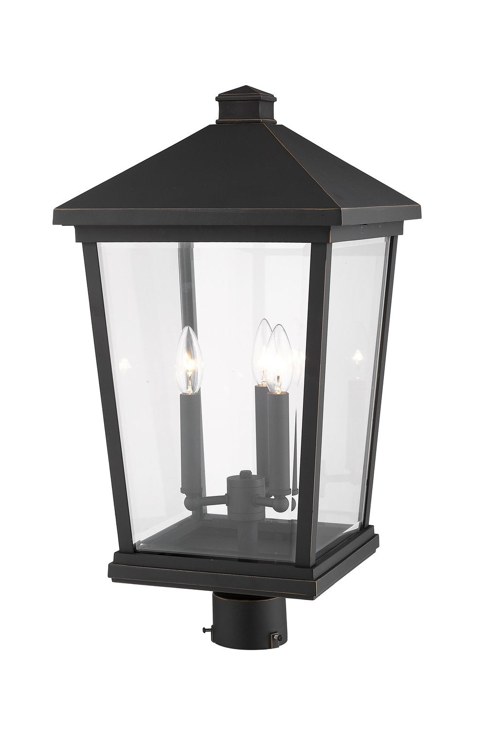 Z-LITE BEACON 3 LIGHT OUTDOOR POST MOUNT FIXTURE | 568PHXLR-ORB - Post